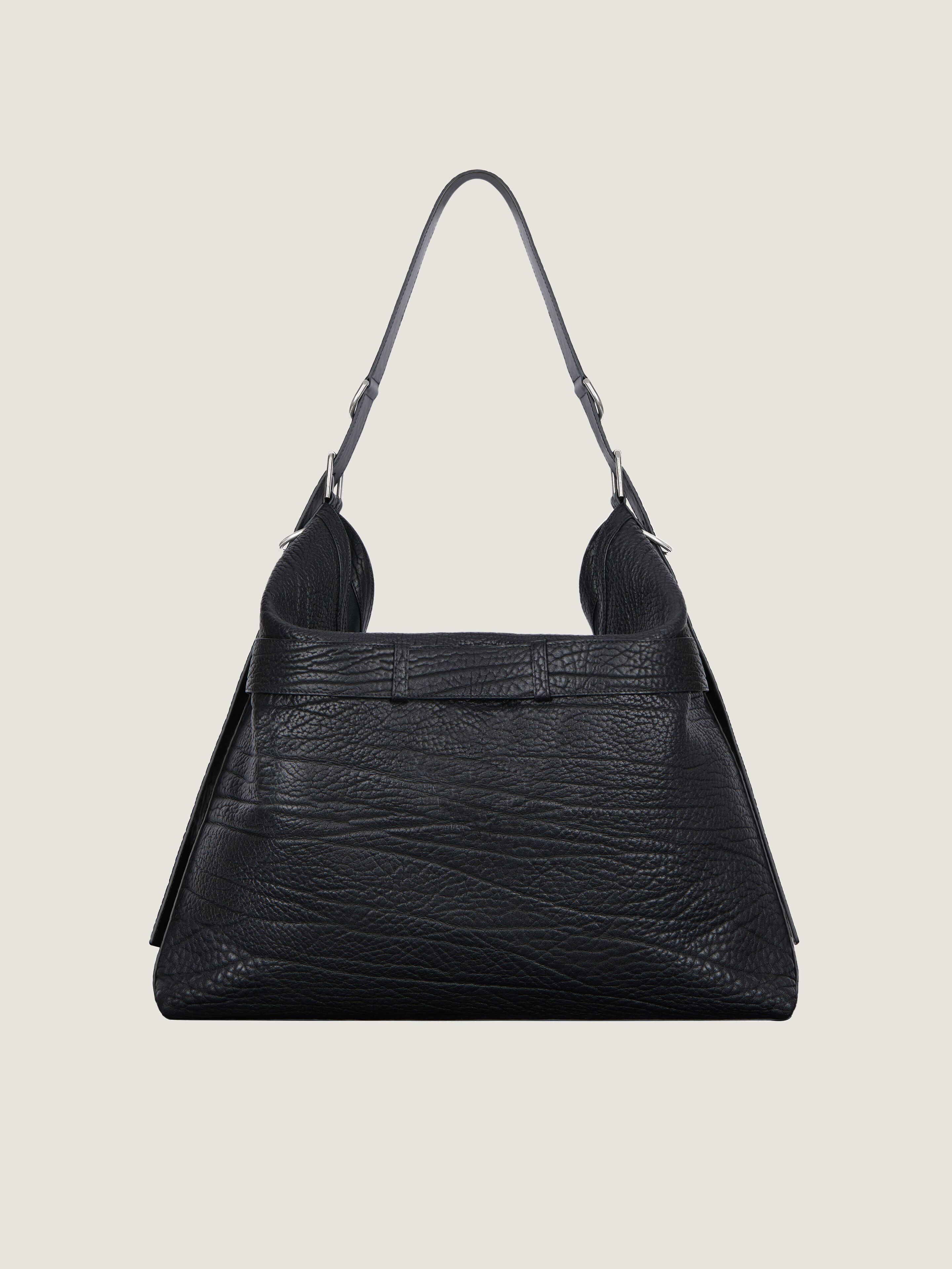 Large Voyou bag in grained leather
